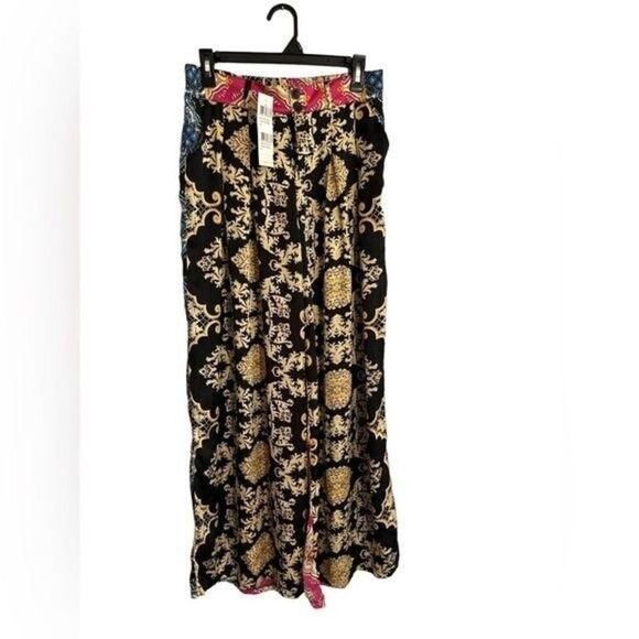 Kiki Riki wide leg multi color pants size M. NWT - Picture 1 of 6